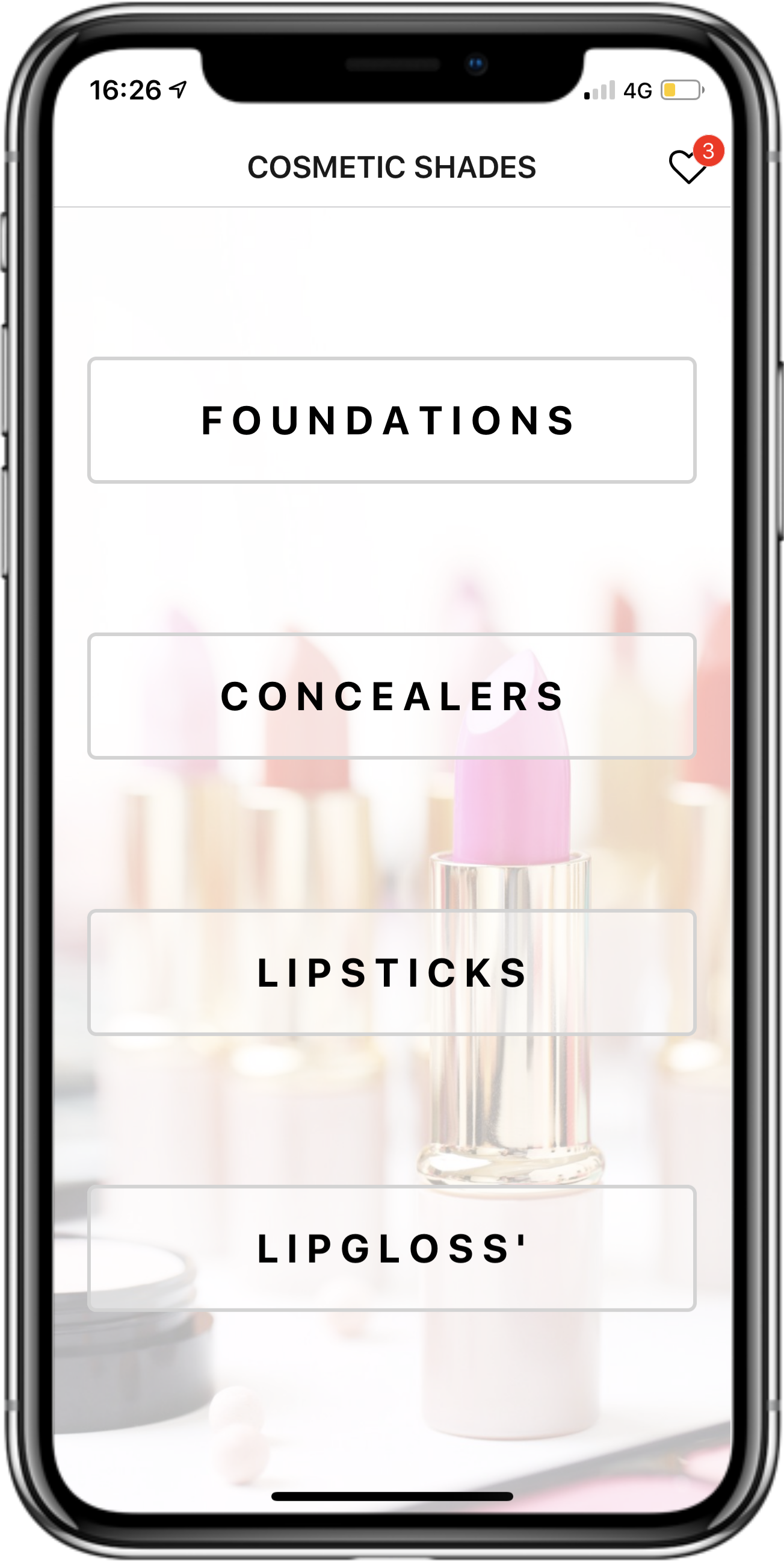 Cosmetic Shades Application